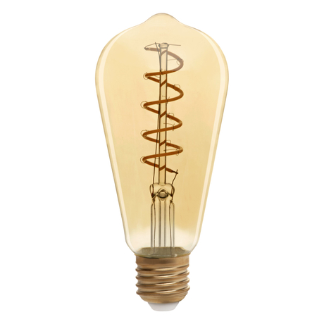 Spiral soft led filament bulb ST57